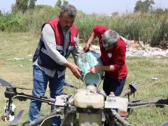 516 BİN NOKTADA HAŞEREYLE MÜCADELE  DRONE İLE 401 BİN HEKTAR İLAÇLANDI
