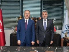 BAKAN YERLİKAYA’DAN BAŞKAN ÖNTÜRK’E ZİYARET
