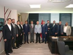 HBB BAŞKANI ÖNTÜRK, ABB BAŞKANI YAVAŞ’I AĞIRLADI  HATAY’DA TARİHÎ YAPILAR İÇİN İŞ BİRLİĞİ TOPLANTISI