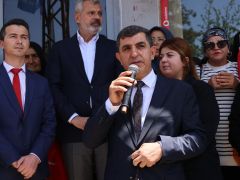 BAŞKAN ÖNTÜRK HASSA TEŞKİLAT BİNASI AÇILIŞINA KATILDI