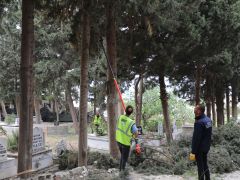HBB’DEN ARMUTLU MEZARLIĞI’NA BAKIM VE TEMİZLİK ÇALIŞMASI