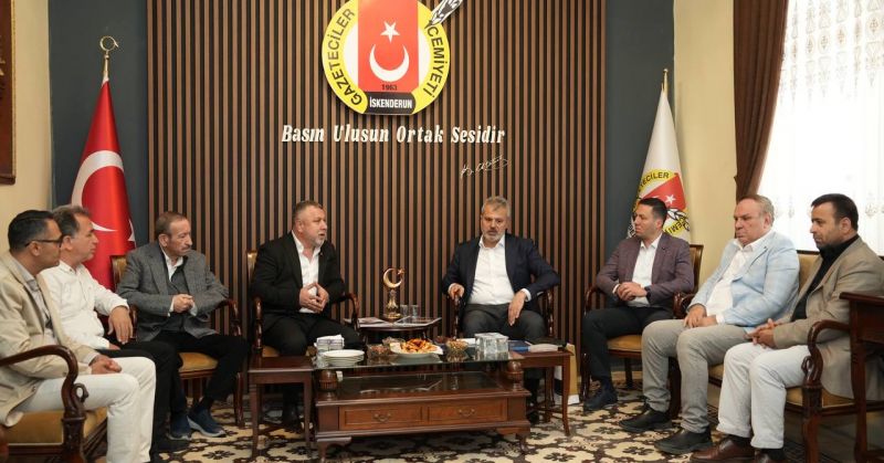 BAŞKAN ÖNTÜRK İSKENDERUN’DA GAZETECİLERLE BULUŞTU