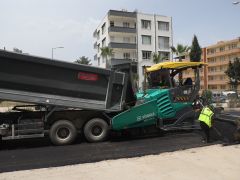 HARBİYE CADDESİ’NDE ASFALT ÇALIŞMALARI BAŞLADI