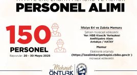 BÜYÜKŞEHİR 150 MEMUR ALIMI YAPIYOR