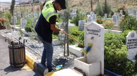 HBB’DEN MEZARLIK TEMİZLİĞİ