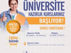 ÜNİVERSİTE HAZIRLIK KURSLARI BAŞLIYOR