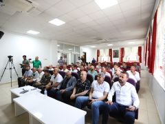 HATSU HEYETİ, REYHANLI MUHTARLARIYLA BİR ARAYA GELDİ