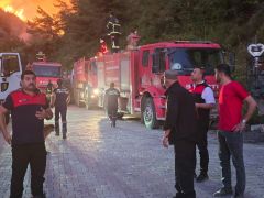 HBB İTFAİYESİ YANGIN BÖLGESİNDE 