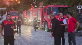 HBB İTFAİYESİ YANGIN BÖLGESİNDE 
