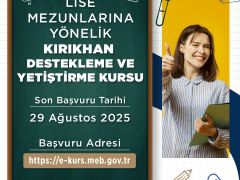 HBB’DEN KIRIKHAN’DA LİSE MEZUNLARINA KURS DESTEĞİ