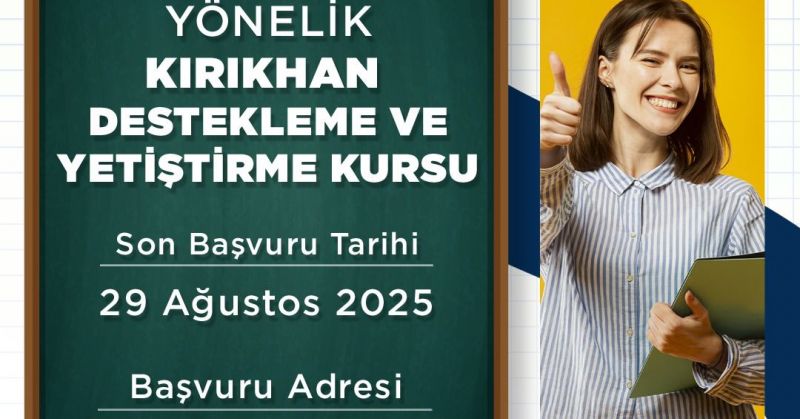 HBB’DEN KIRIKHAN’DA LİSE MEZUNLARINA KURS DESTEĞİ