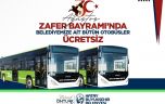 ZAFER BAYRAMI’NDA HBB OTOBÜSLERİ ÜCRETSİZ OLACAK  