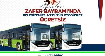 ZAFER BAYRAMI’NDA HBB OTOBÜSLERİ ÜCRETSİZ OLACAK  
