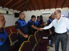 BAŞKAN YAPAR, ZABITA PERSONELLERİYLE BİR ARAYA GELDİ