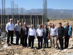 BAŞKAN ÖNTÜRK, ÇEVRE DOSTU TESİSİN İNŞAATINI GEZDİ