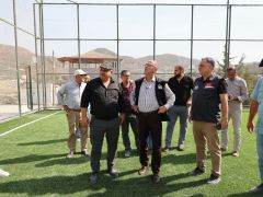 BAŞKAN YAPAR, SPOR TESİSLERİNİ YERİNDE İNCELEDİ