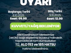 HBB’DEN SAĞANAK YAĞIŞ UYARISI