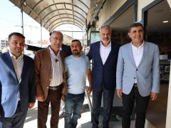 BAŞKAN YAPAR, UZUN ÇARŞI ESNAFIYLA BİR ARAYA GELDİ