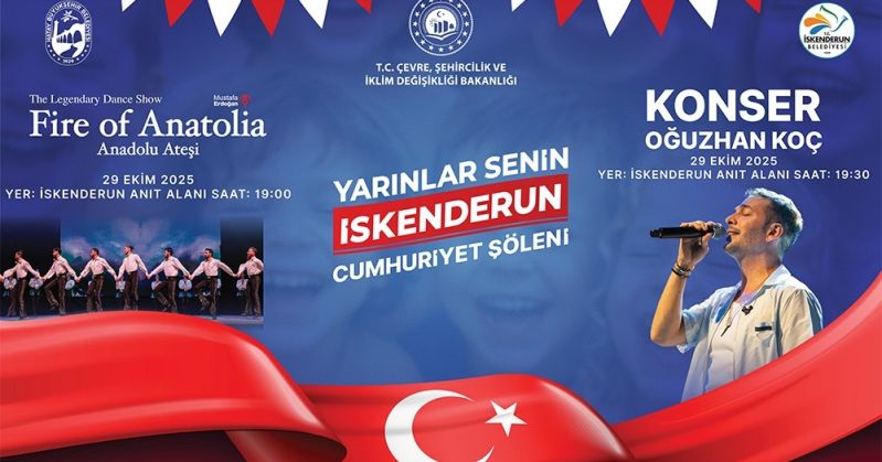 HATAY’DA 4 KONSERLE CUMHURİYET ŞÖLENİ