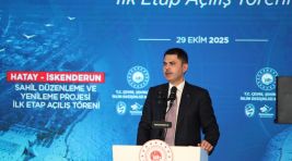 İSKENDERUN SAHİL PROJESİNİN İLK ETABINI BAKAN KURUM AÇTI