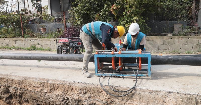 SAMANDAĞ TEKEBAŞI GRUP İÇME SUYU PROJESİ YÜZDE 83 SEVİYESİNE ULAŞTI