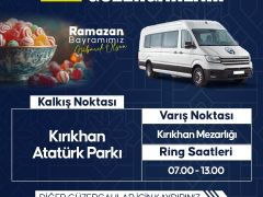 BÜYÜKŞEHİR’DEN BAYRAMIN İLK GÜNÜ MEZARLIK ZİYARETLERİNE ÜCRETSİZ ULAŞIM