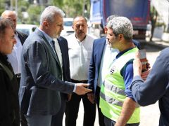 BAŞKAN ÖNTÜRK DEFNE’DE PRESTİJ CADDE VE YOL ÇALIŞMALARINI KONTROL ETTİ 