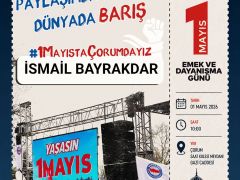 EĞİTİM BİR SEN HATAY 1 NOLU ŞUBE BAŞKANI VE MEMUR SEN HATAY İL TEMSİLCİSİ İSMAİL BAYRAKDAR : “PAYLAŞIMDA ADALET, DÜNYADA BARIŞ İÇİN MEYDANLARDAYIZ”
