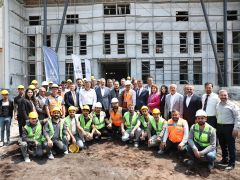 BAŞKAN ÖNTÜRK, DÖRTYOL SPOR SALONU İNŞAATINI DETAYLI ŞEKİLDE KONTROL ETTİ