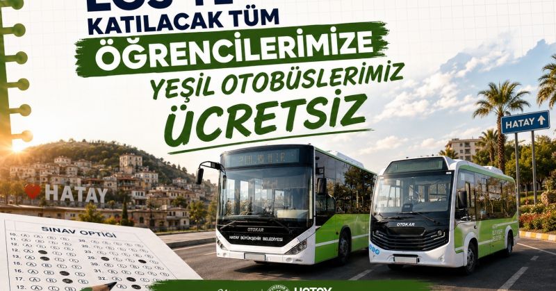 HBB’DEN LGS ÖĞRENCİLERİNE ÜCRETSİZ ULAŞIM DESTEĞİ