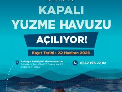 ANTAKYA BELEDİYESİ KAPALI YÜZME HAVUZU AÇILIYOR