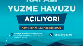 Antakya Belediyesi Kapalı Yüzme Havuzu yeniden kapılarını açıyor!