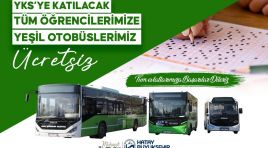 HBB’DEN YKS ÖĞRENCİLERİNE ÜCRETSİZ ULAŞIM DESTEĞİ