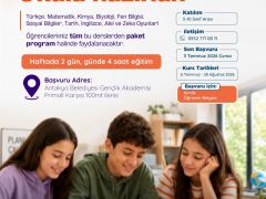 5-10. SINIF ÖĞRENCİLERİNE YÖNELİK EĞİTİM PROGRAMI BAŞVURULARI BAŞLADI