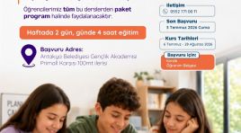 5-10. SINIF ÖĞRENCİLERİNE YÖNELİK EĞİTİM PROGRAMI BAŞVURULARI BAŞLADI