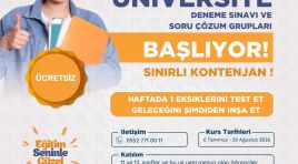 YKS YAZ DÖNEMİ HAZIRLIK KURS BAŞVURULARI BAŞLADI