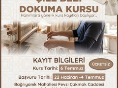 GELENEKTEN GELECEĞE İNCE BİR DOKUNUŞ; ŞİLE BEZİ DOKUMA KURSU