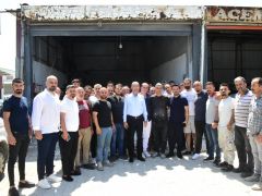 BAŞKAN YAPAR, YENİ SANAYİ SİTESİ ESNAFI İLE BULUŞTU