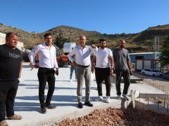 BAŞKAN YAPAR ASFALT PLENT TESİSİNDE İNCELEMELERDE BULUNDU