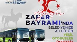 HBB’DEN ZAFER BAYRAMI’NDA ÜCRETSİZ TOPLU ULAŞIM   