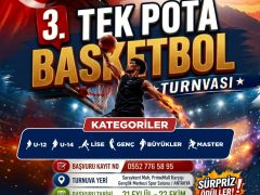 3. TEK POTA BASKETBOL CUMHURİYET KUPASI BAŞVURULARI BAŞLADI