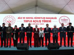BAKAN MAHİNUR ÖZDEMİR GÖKTAŞ, SOSYAL HİZMET TESİSLERİNİ AÇTI