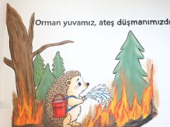 ÇOCUKLARA RENGARENK ÇİZİMLERLE ÇEVRE BİLİNCİ