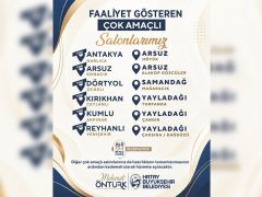 HBB’NİN 6 YENİ ÇOK AMAÇLI SALONU HATAY’IN HİZMETİNDE