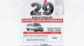 HBB’DEN 29 EKİM CUMHURİYET BAYRAMI TÖRENLERİNE ÜCRETSİZ ULAŞIM